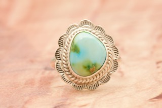 Genuine Sonoran Turquoise Sterling Silver Ring